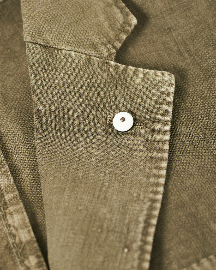 Herre | Blazere & jakker | L.B.M. 1911 | Jack Regular Fit Linen Blazer Moss Green