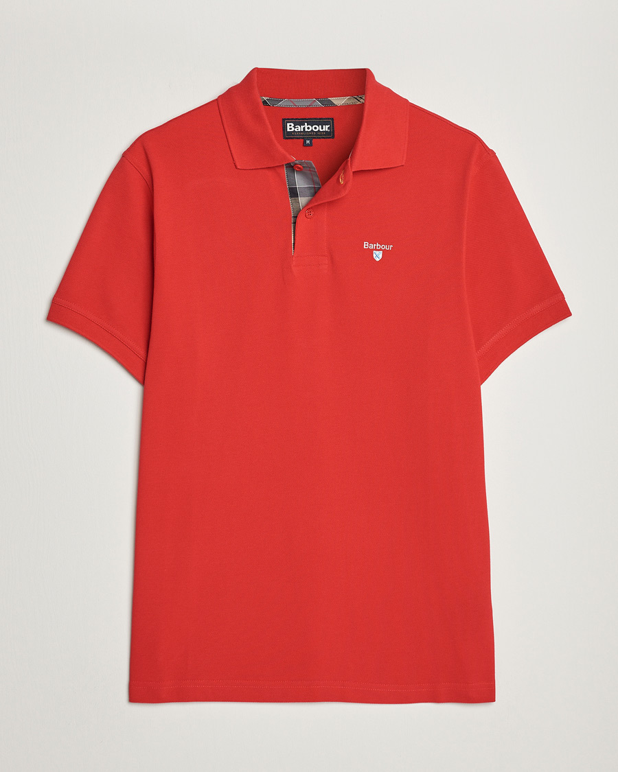 Herre | Polotrøjer | Barbour Lifestyle | Tartan Pique Polo Red