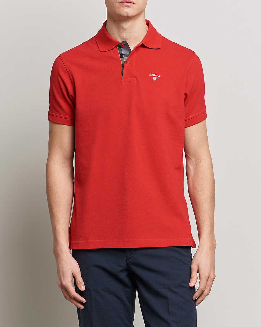 Herre | Polotrøjer | Barbour Lifestyle | Tartan Pique Polo Red