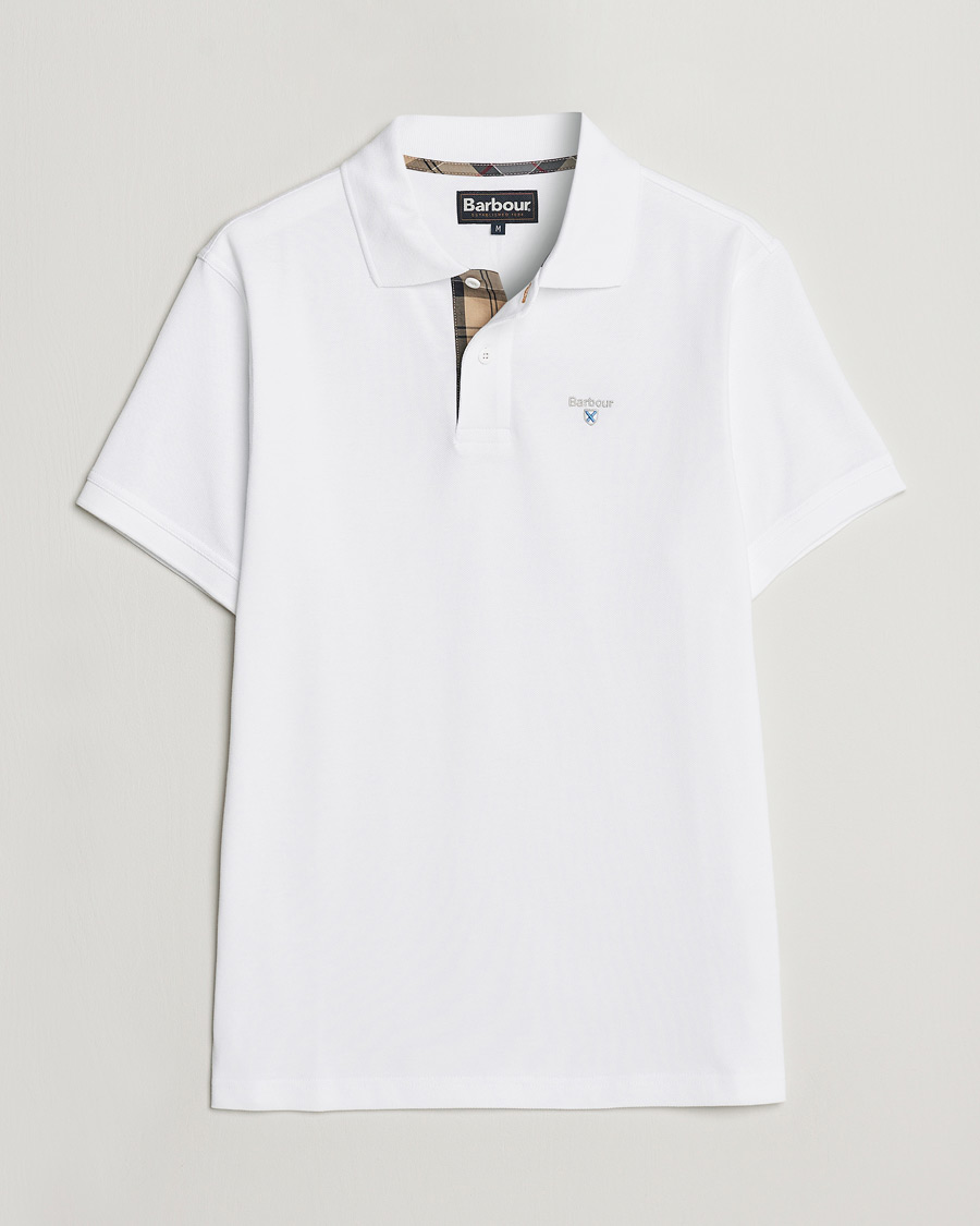 Herre | Polotrøjer | Barbour Lifestyle | Tartan Pique Polo White