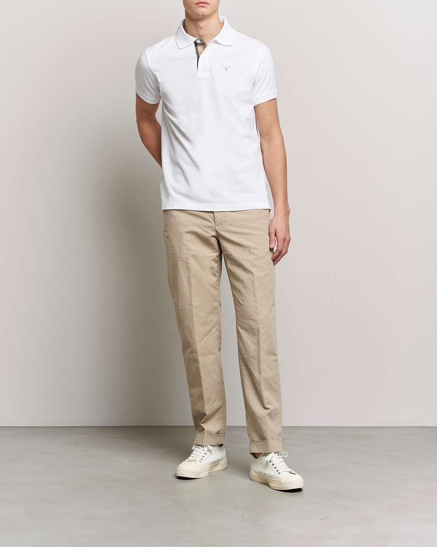 Herre | Polotrøjer | Barbour Lifestyle | Tartan Pique Polo White