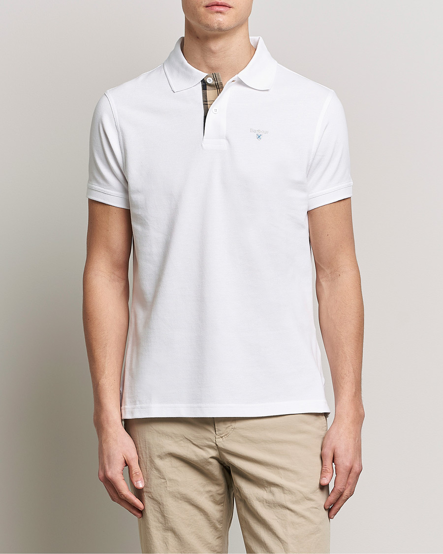 Herre | Barbour Lifestyle | Barbour Lifestyle | Tartan Pique Polo White