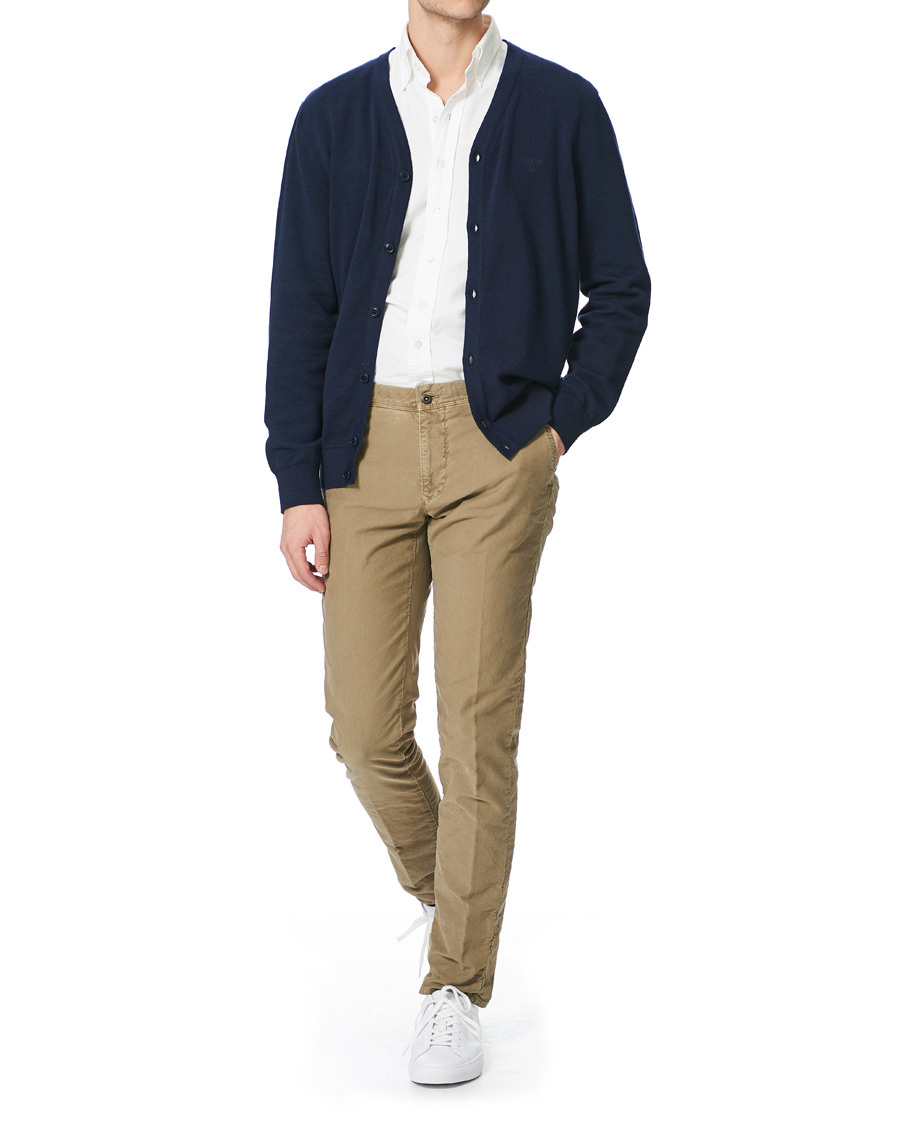 Herre | Trøjer | Barbour Lifestyle | Cotton Cardigan Navy Marl