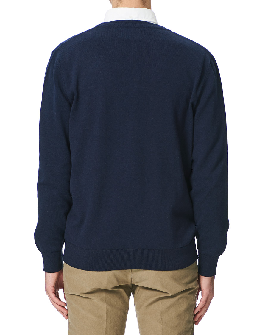 Herre | Trøjer | Barbour Lifestyle | Cotton Cardigan Navy Marl