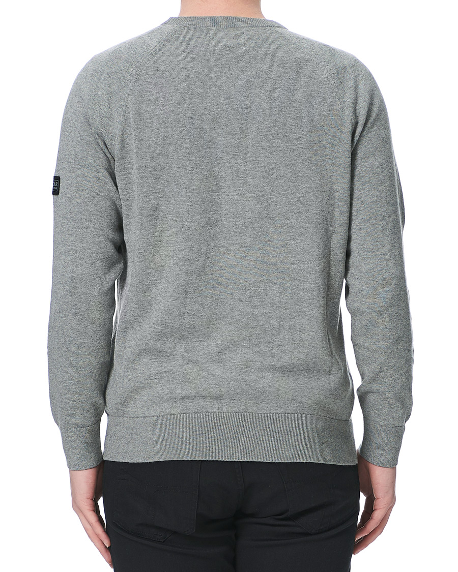 Herre | Trøjer | Barbour International | Cotton Crew Neck Antracite Marl