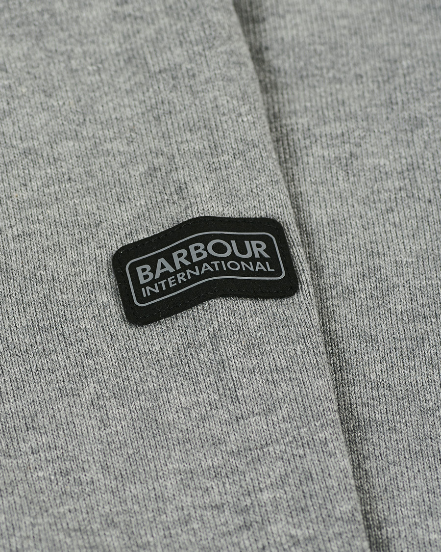 Herre | Trøjer | Barbour International | Cotton Crew Neck Antracite Marl