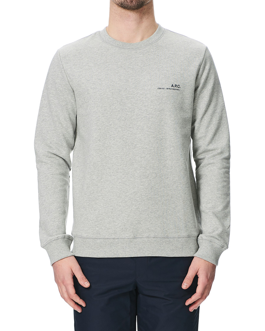 Herre | Trøjer | A.P.C. | Item Crew Neck Sweatshirt Heather Grey