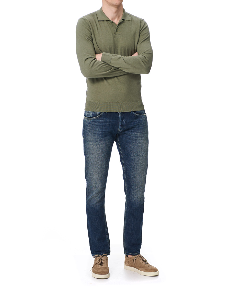 Herre | Trøjer | A.P.C. | Cotton/Cashmere Knitted Polo Sage