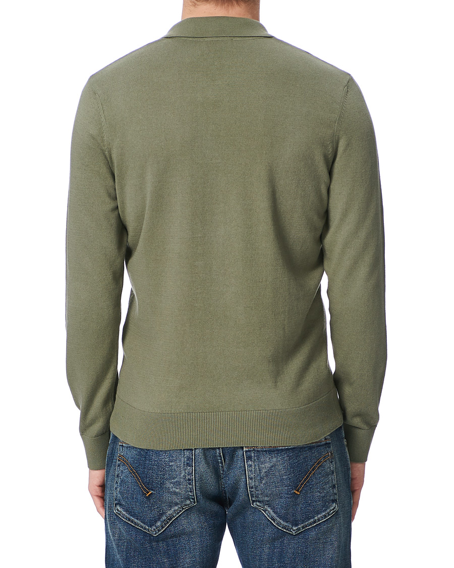 Herre | Trøjer | A.P.C. | Cotton/Cashmere Knitted Polo Sage
