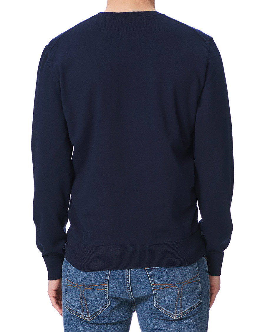 Herre | Trøjer | A.P.C. | Otis Logo Crew Neck Sweater Navy
