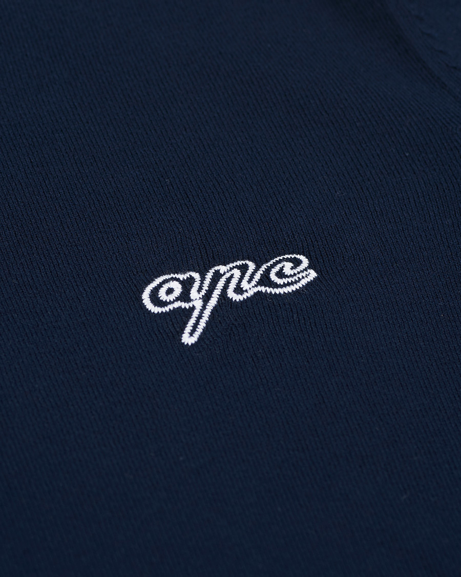 Herre | Trøjer | A.P.C. | Otis Logo Crew Neck Sweater Navy