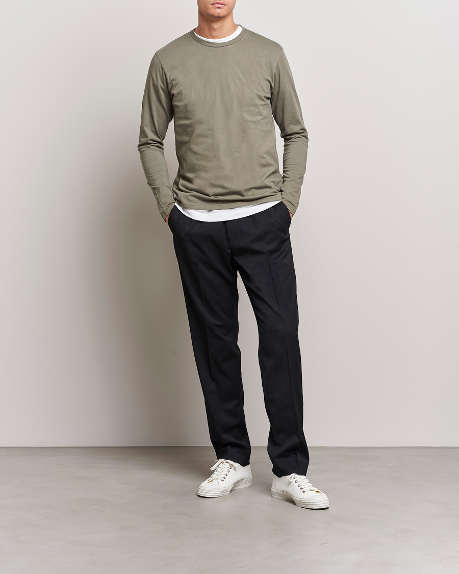 Herre | T-Shirts | Colorful Standard | Classic Organic Long Sleeve T-shirt Dusty Olive