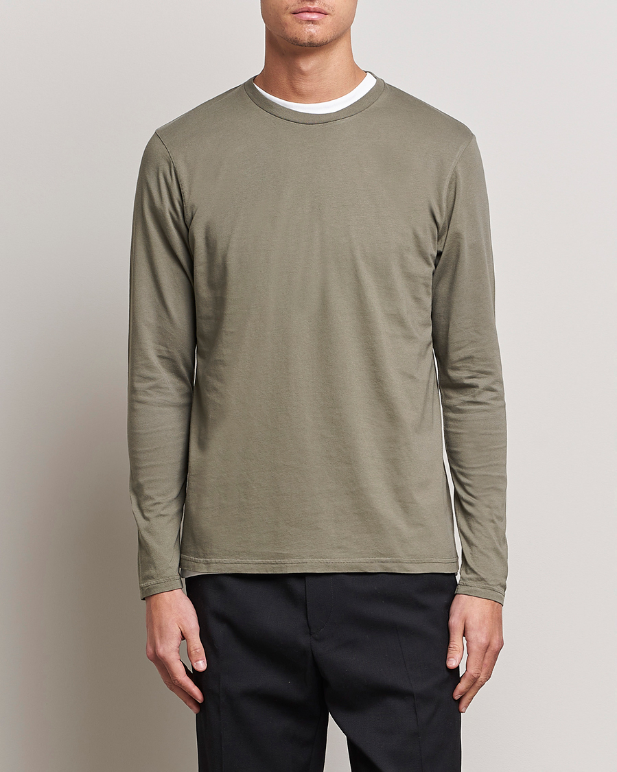 Herre | Langærmede t-shirts | Colorful Standard | Classic Organic Long Sleeve T-shirt Dusty Olive