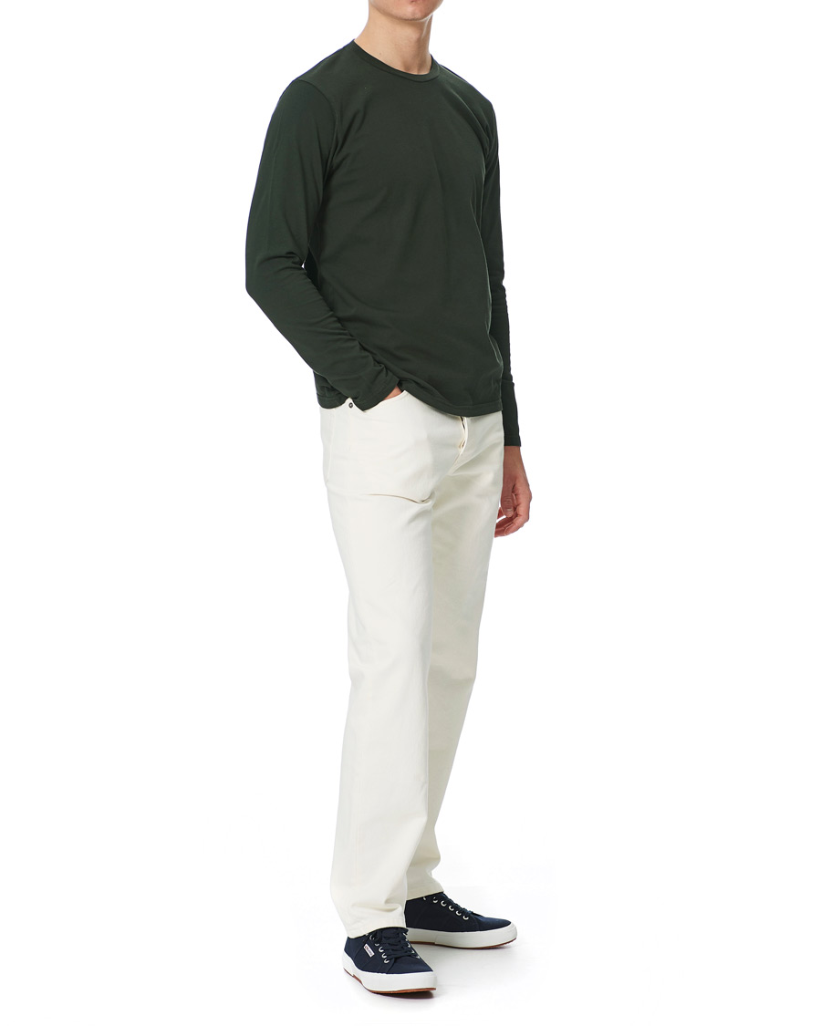Herre | T-Shirts | Colorful Standard | Classic Organic Long Sleeve T-shirt Hunter Green