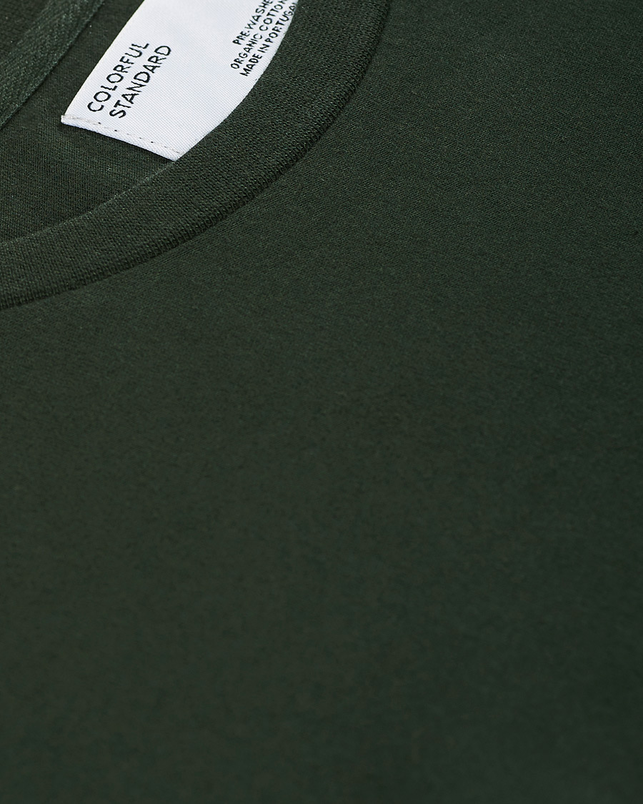 Herre | T-Shirts | Colorful Standard | Classic Organic Long Sleeve T-shirt Hunter Green