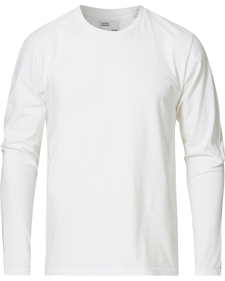 Herre | T-Shirts | Colorful Standard | Classic Organic Long Sleeve T-shirt Optical White