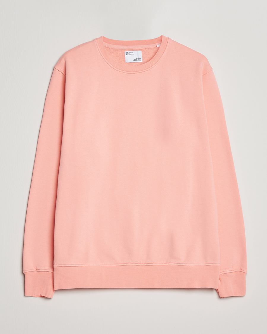 Herre | Gaver til særlige lejligheder | Colorful Standard | Classic Organic Crew Neck Sweat Bright Coral