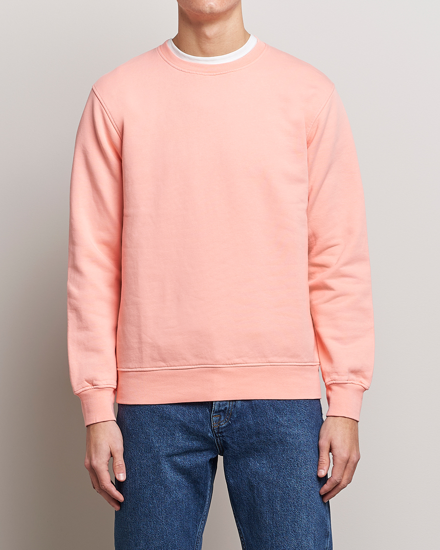 Herre | Trøjer | Colorful Standard | Classic Organic Crew Neck Sweat Bright Coral