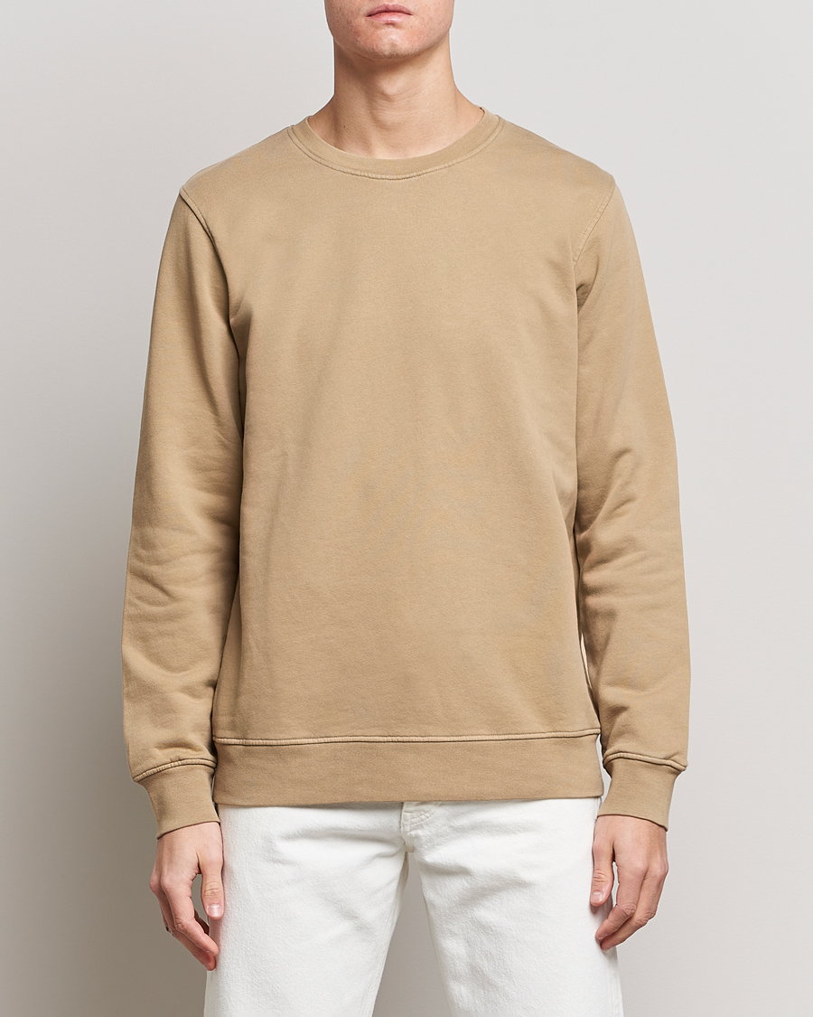 Herre |  | Colorful Standard | Classic Organic Crew Neck Sweat Desert Khaki