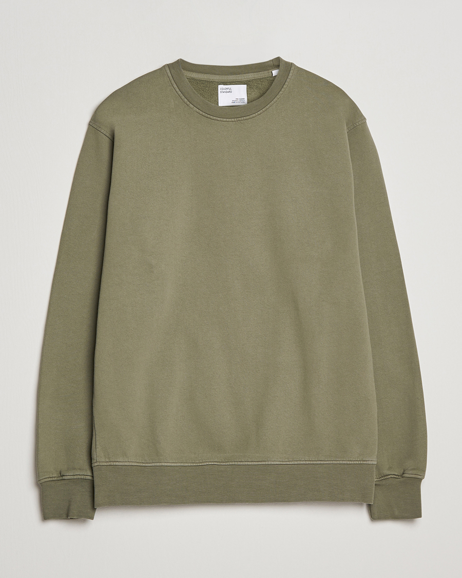 Herre | Trøjer | Colorful Standard | Classic Organic Crew Neck Sweat Dusty Olive