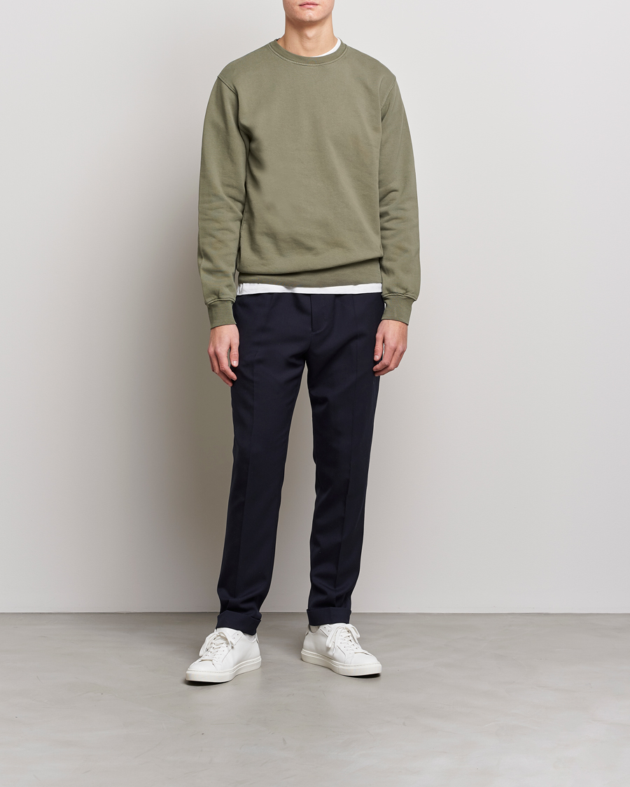 Herre | Trøjer | Colorful Standard | Classic Organic Crew Neck Sweat Dusty Olive