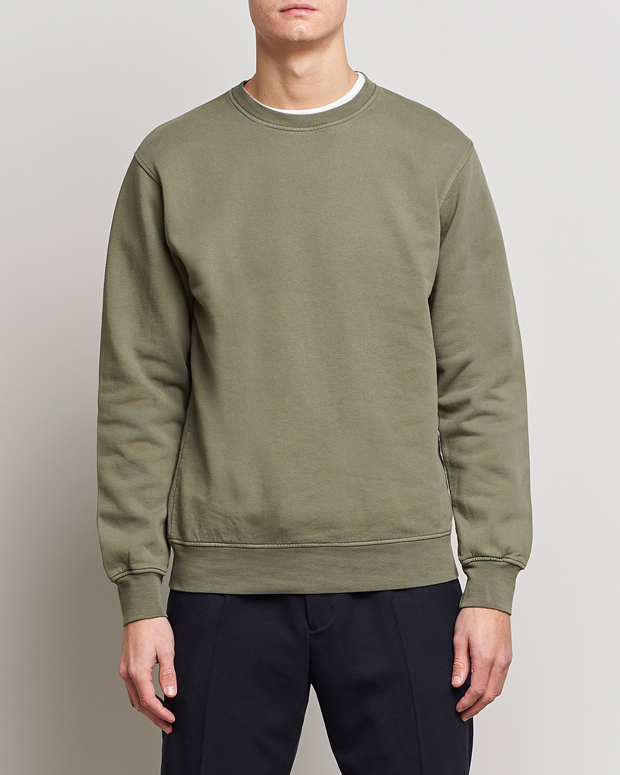 Herre | Colorful Standard | Colorful Standard | Classic Organic Crew Neck Sweat Dusty Olive
