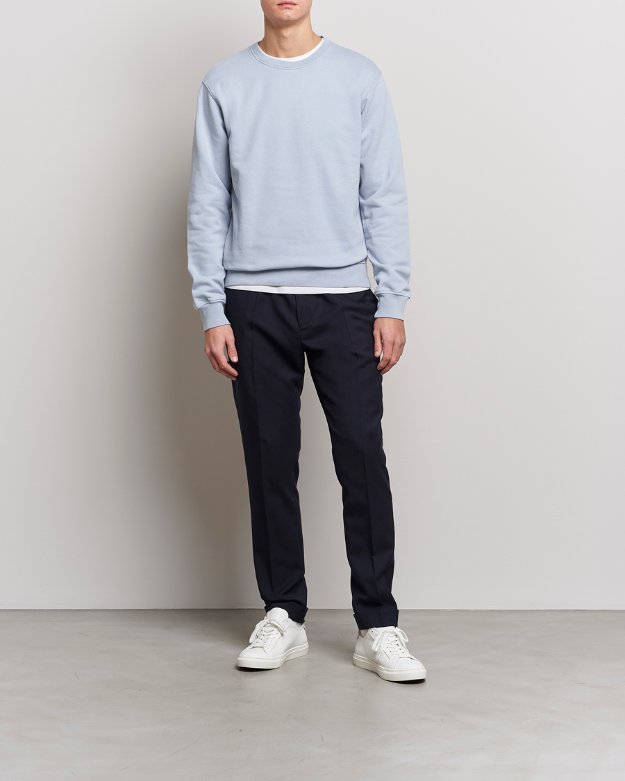 Herre |  | Colorful Standard | Classic Organic Crew Neck Sweat Powder Blue