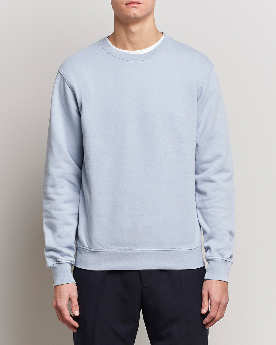 Herre | Tøj | Colorful Standard | Classic Organic Crew Neck Sweat Powder Blue