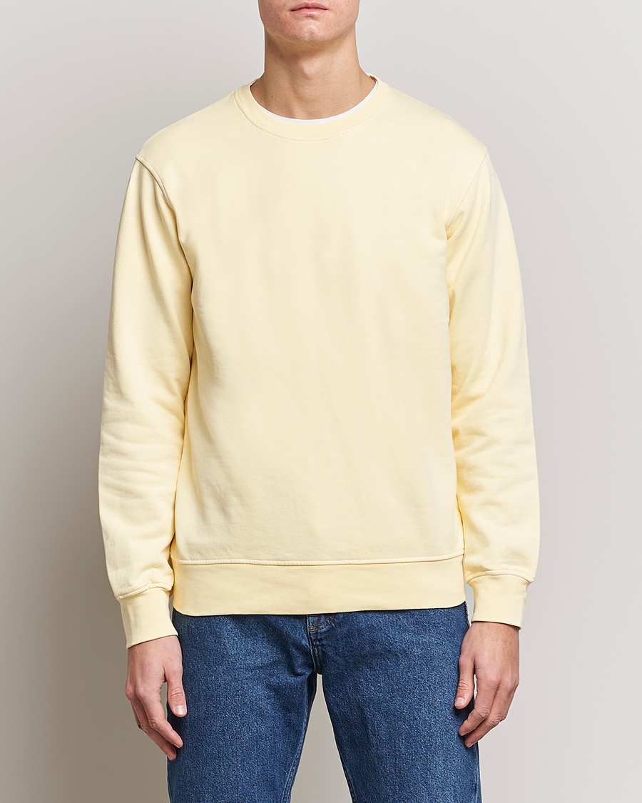 Herre | Trøjer | Colorful Standard | Classic Organic Crew Neck Sweat Soft Yellow