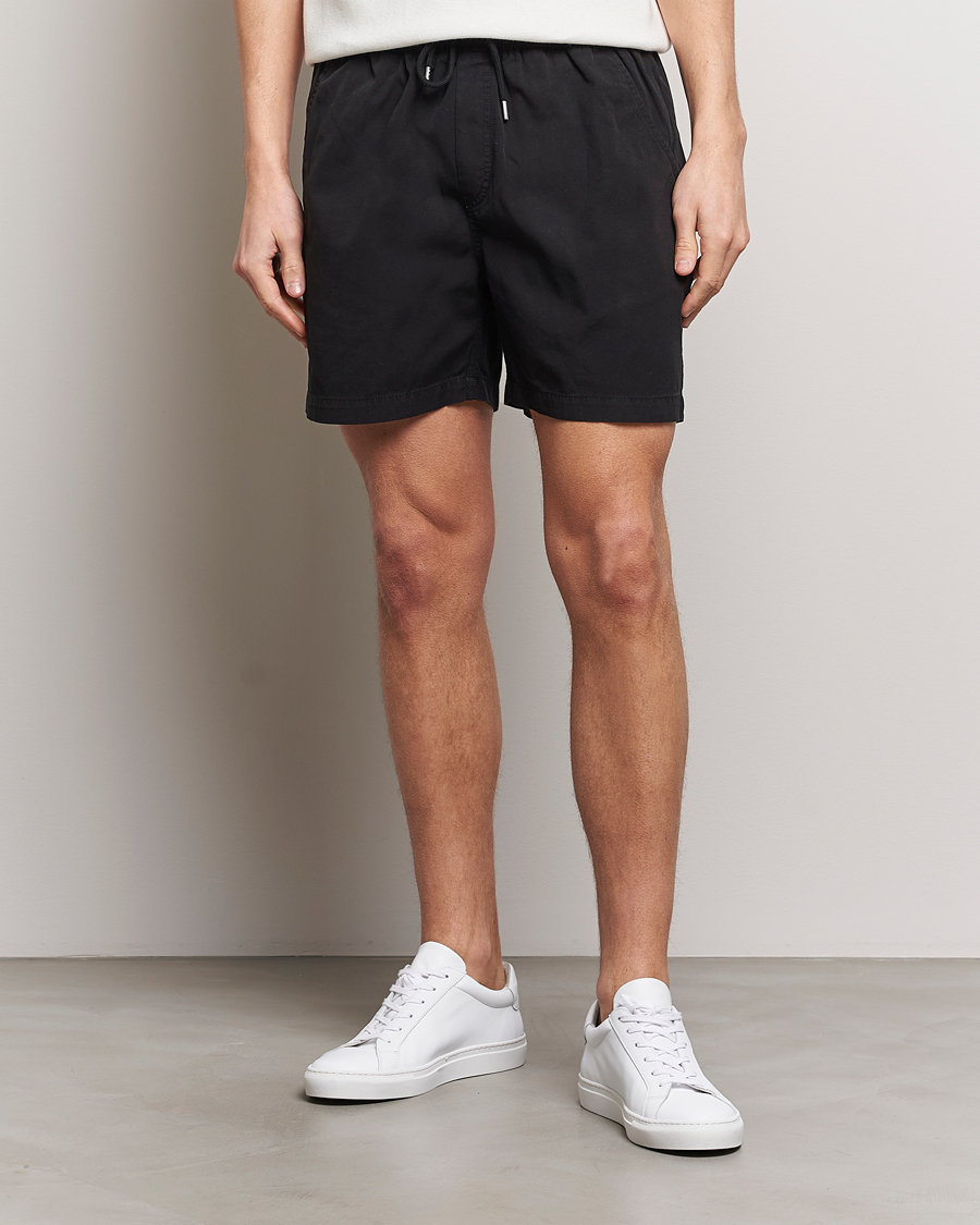 Herre | Contemporary Creators | Colorful Standard | Classic Organic Twill Drawstring Shorts Deep Black