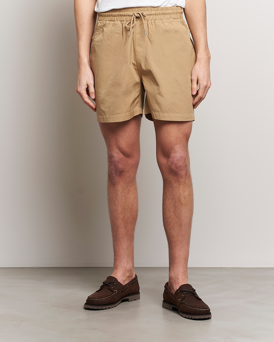 Herre | Basics | Colorful Standard | Classic Organic Twill Drawstring Shorts Desert Khaki