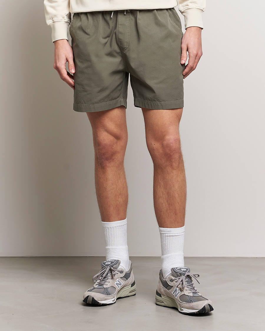 Herre | Tøj | Colorful Standard | Classic Organic Twill Drawstring Shorts Dusty Olive