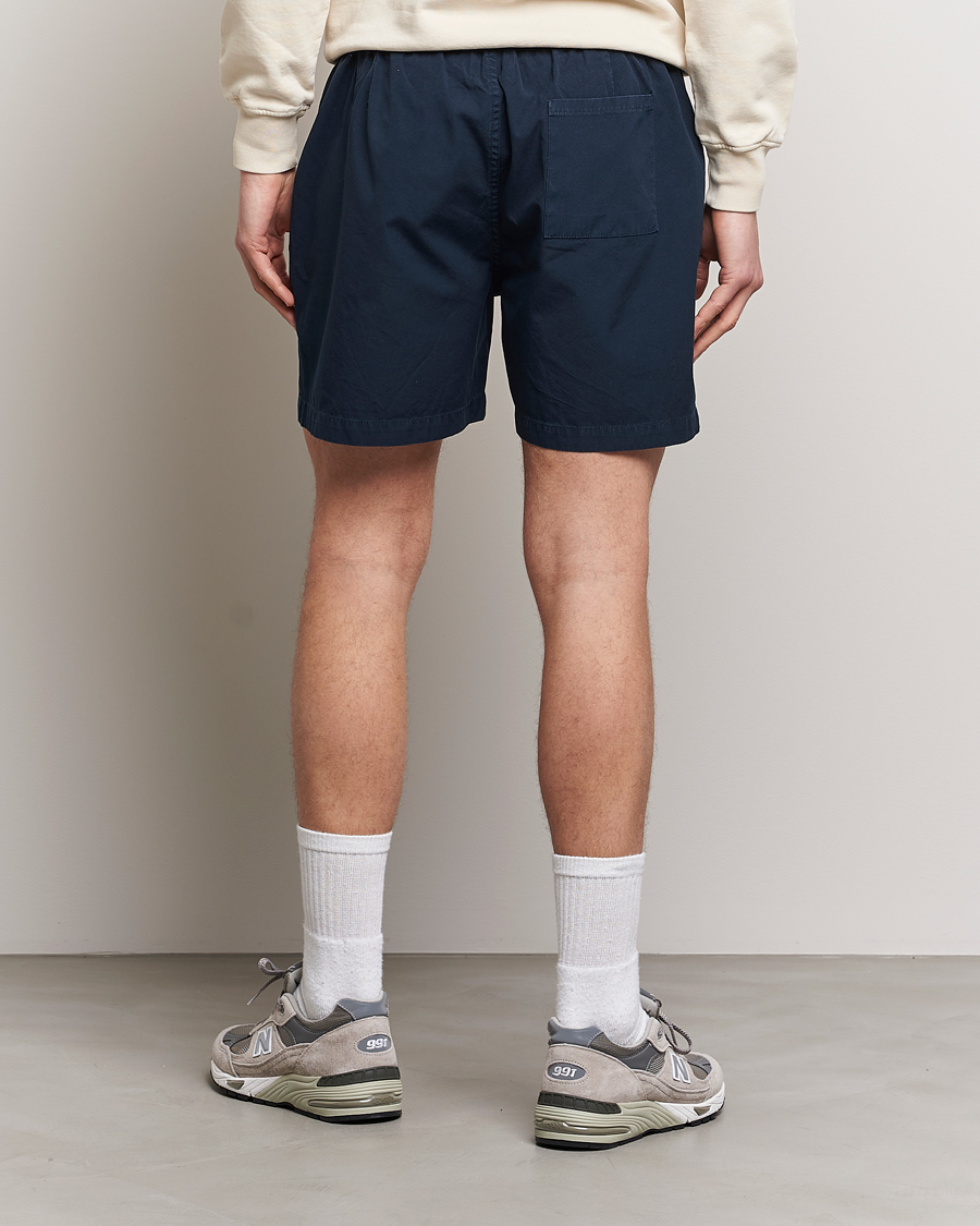 Herre | Shorts | Colorful Standard | Classic Organic Twill Drawstring Shorts Navy Blue