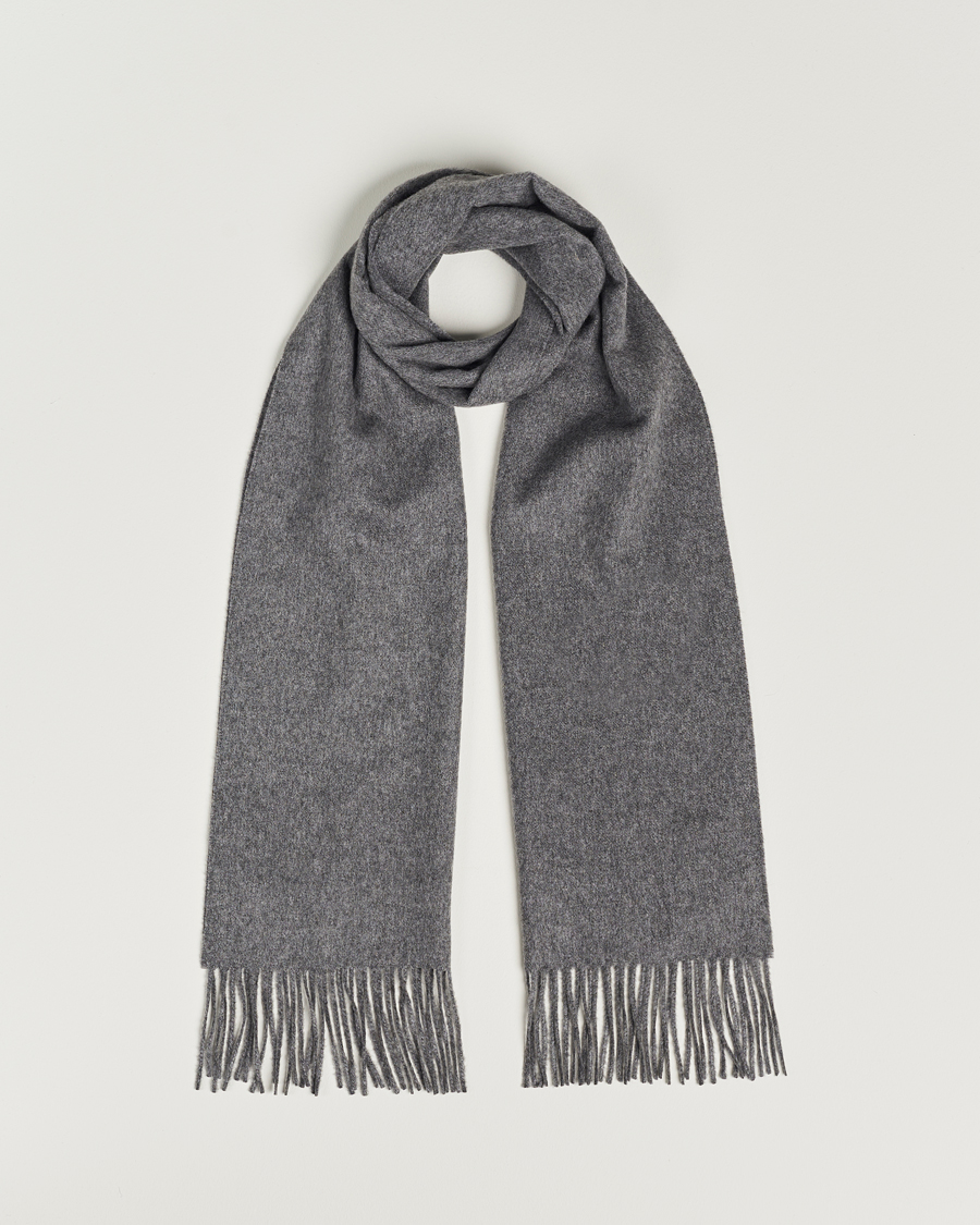 Herre |  | Piacenza Cashmere | Cashmere Scarf Grey Melange