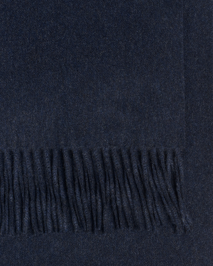 Herre | Halstørklæder | Piacenza Cashmere | Cashmere Scarf Navy Melange