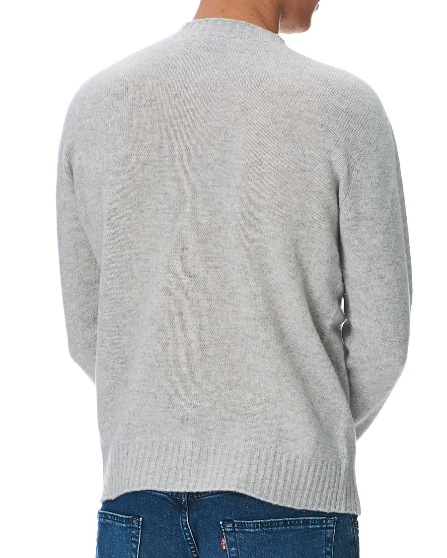 Herre | Trøjer | Altea | Wool/Cashmere Crew Neck Sweater Light Grey