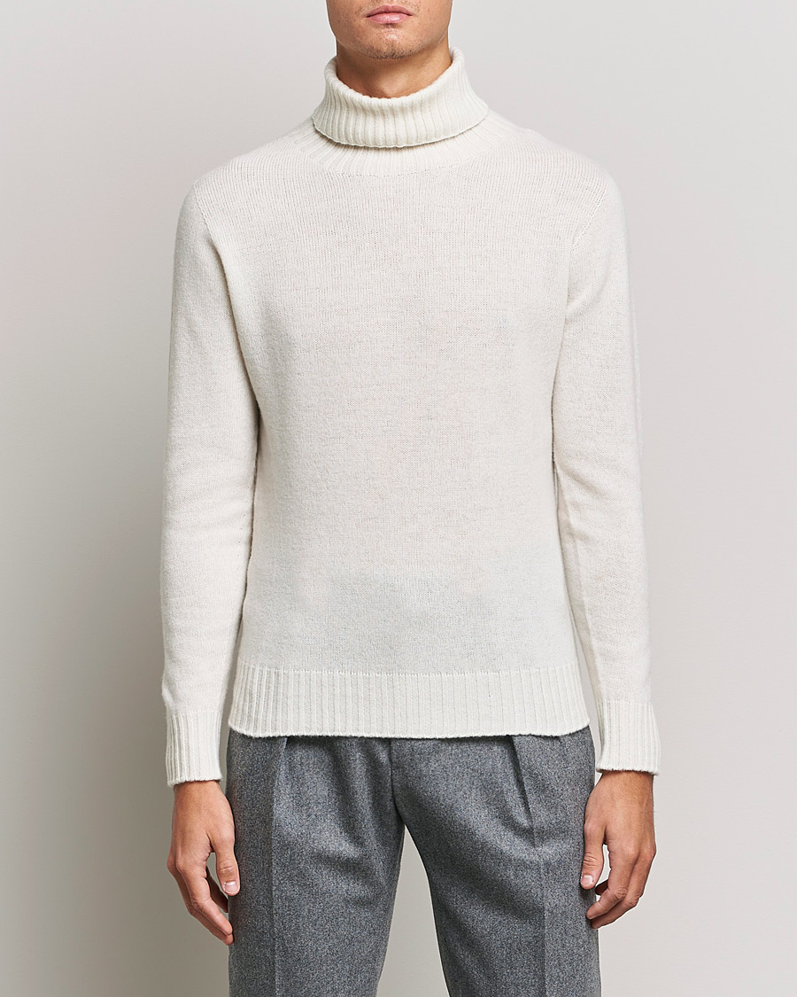 Bunke af Afdeling Fredag Altea Wool/Cashmere Turtleneck Sweater Latte - CareOfCarl.dk