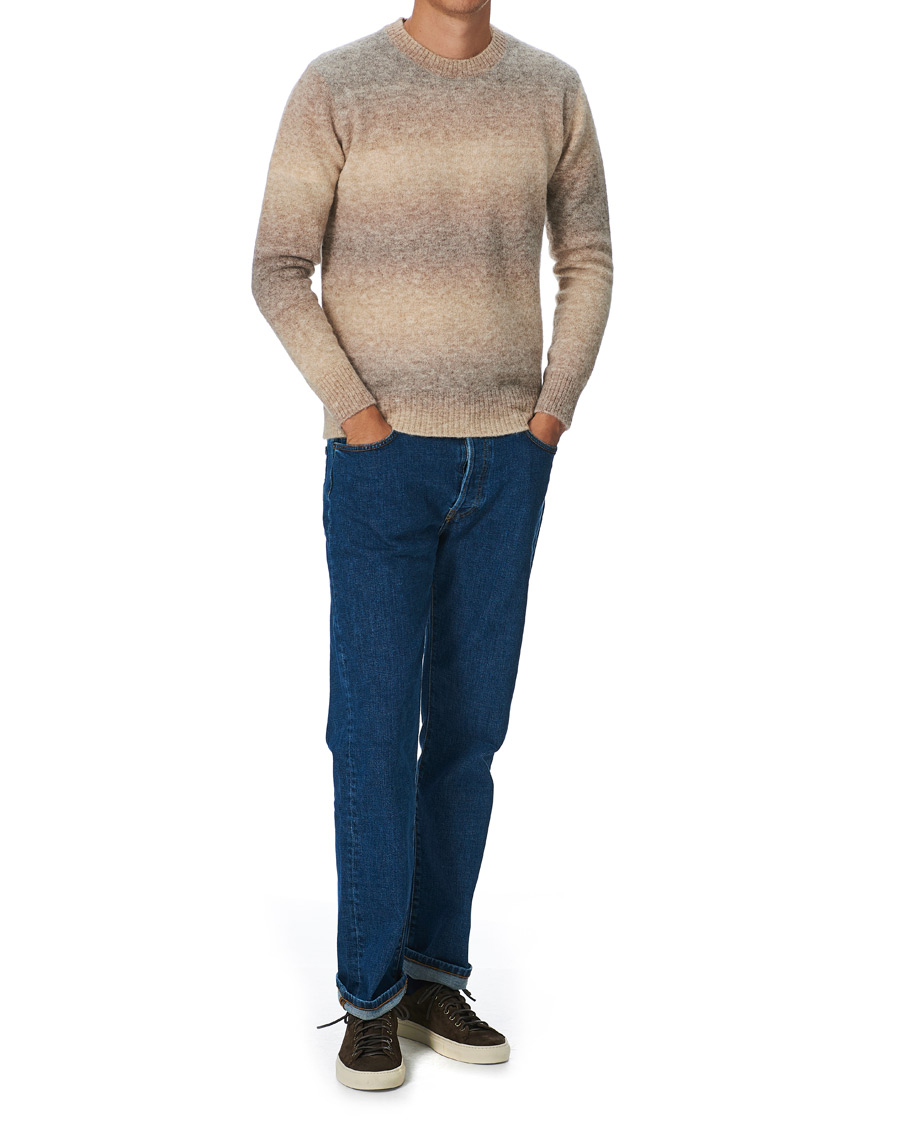 Herre | Trøjer | Altea | Brushed Degradé Sweater Beige