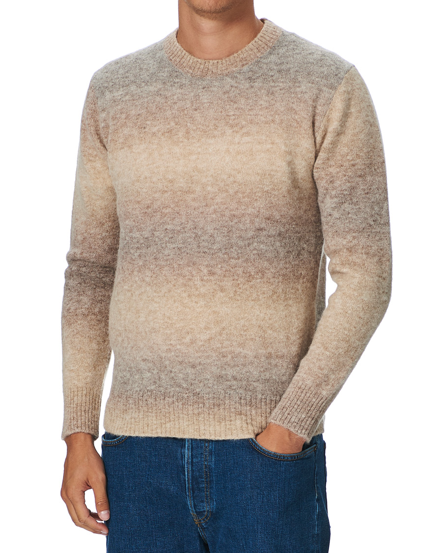 Herre | Trøjer | Altea | Brushed Degradé Sweater Beige