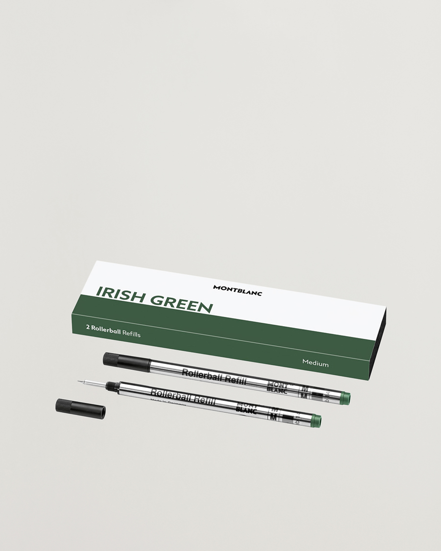 Herre | Penne | Montblanc | 2 Rollerball Refills Irish Green