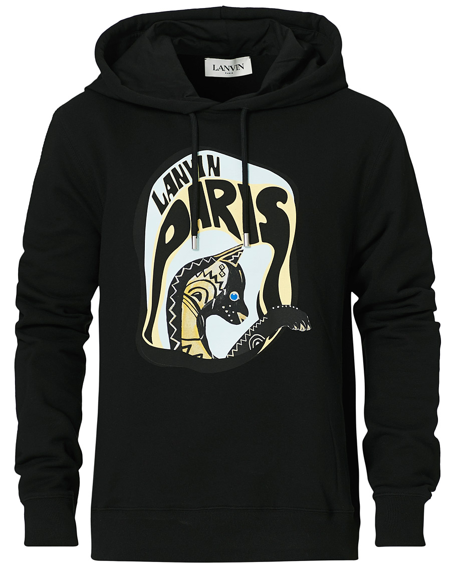 Herre | Trøjer | Lanvin | Cat Print Hoodie Black