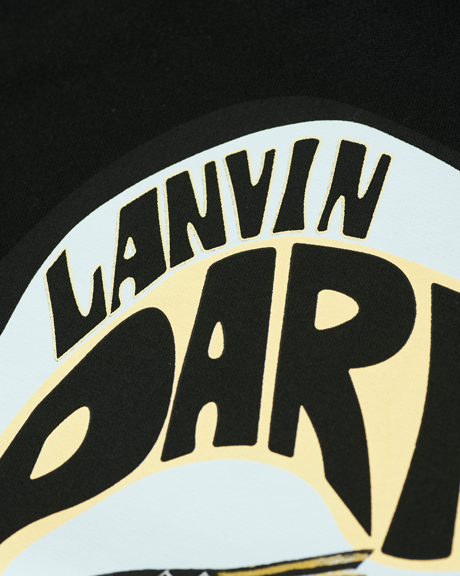 Herre | Trøjer | Lanvin | Cat Print Hoodie Black