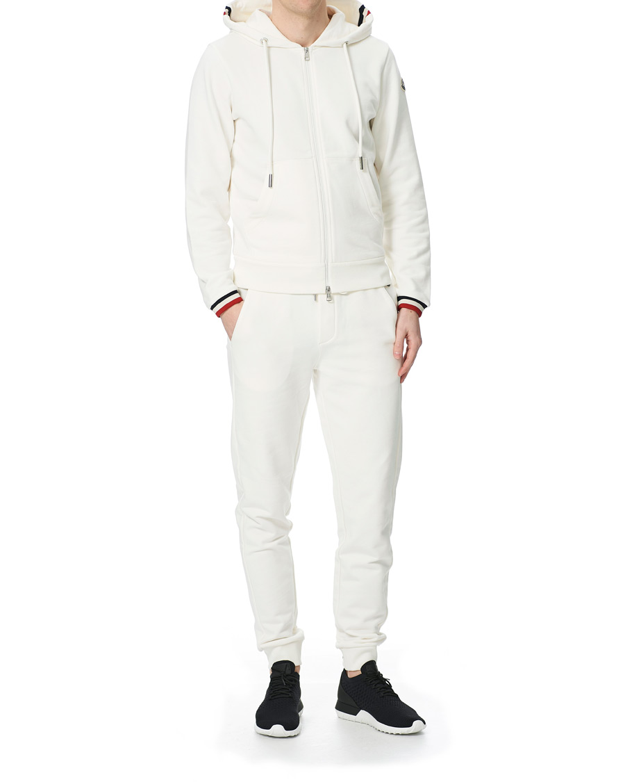 Herre | Trøjer | Moncler | Maglia Full Zip Hoodie Off White
