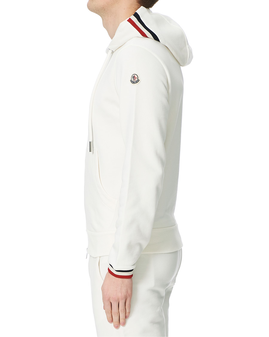 Herre | Trøjer | Moncler | Maglia Full Zip Hoodie Off White