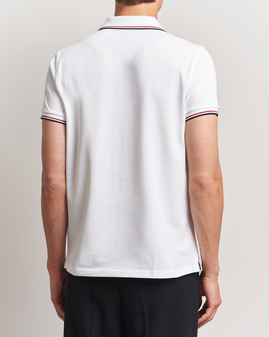 Herre | Polotrøjer | Moncler | Contrast Rib Polo White