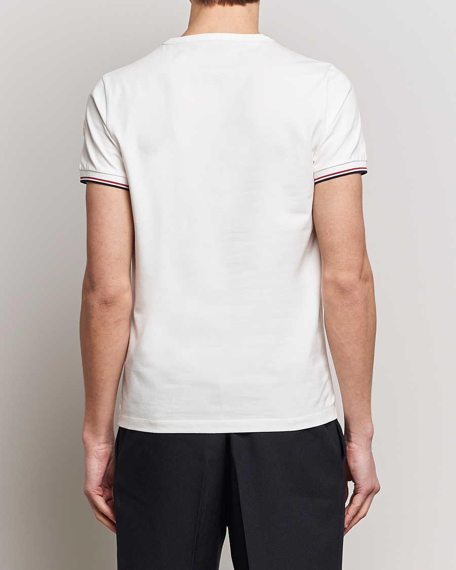 Herre | T-Shirts | Moncler | Shoulder Logo T-Shirt Off White