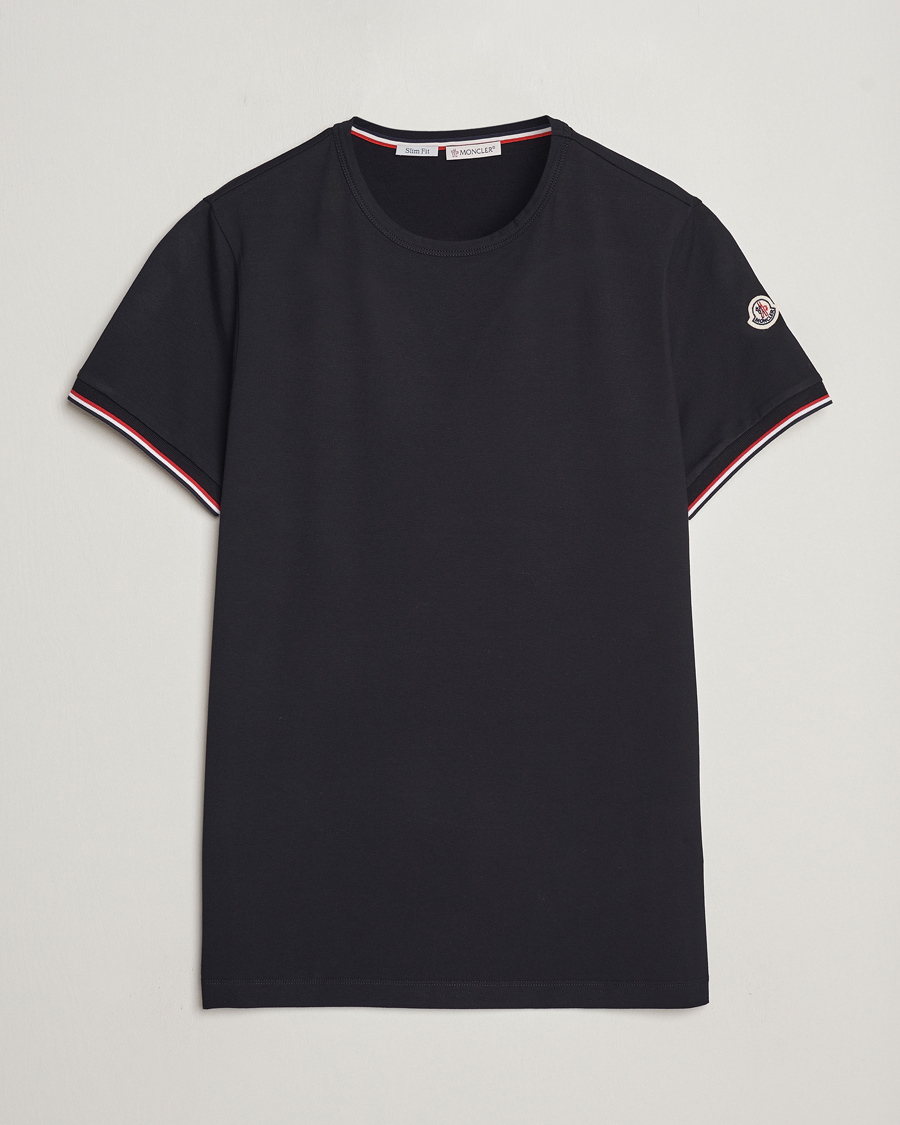 Herre | T-Shirts | Moncler | Shoulder Logo T-Shirt Black