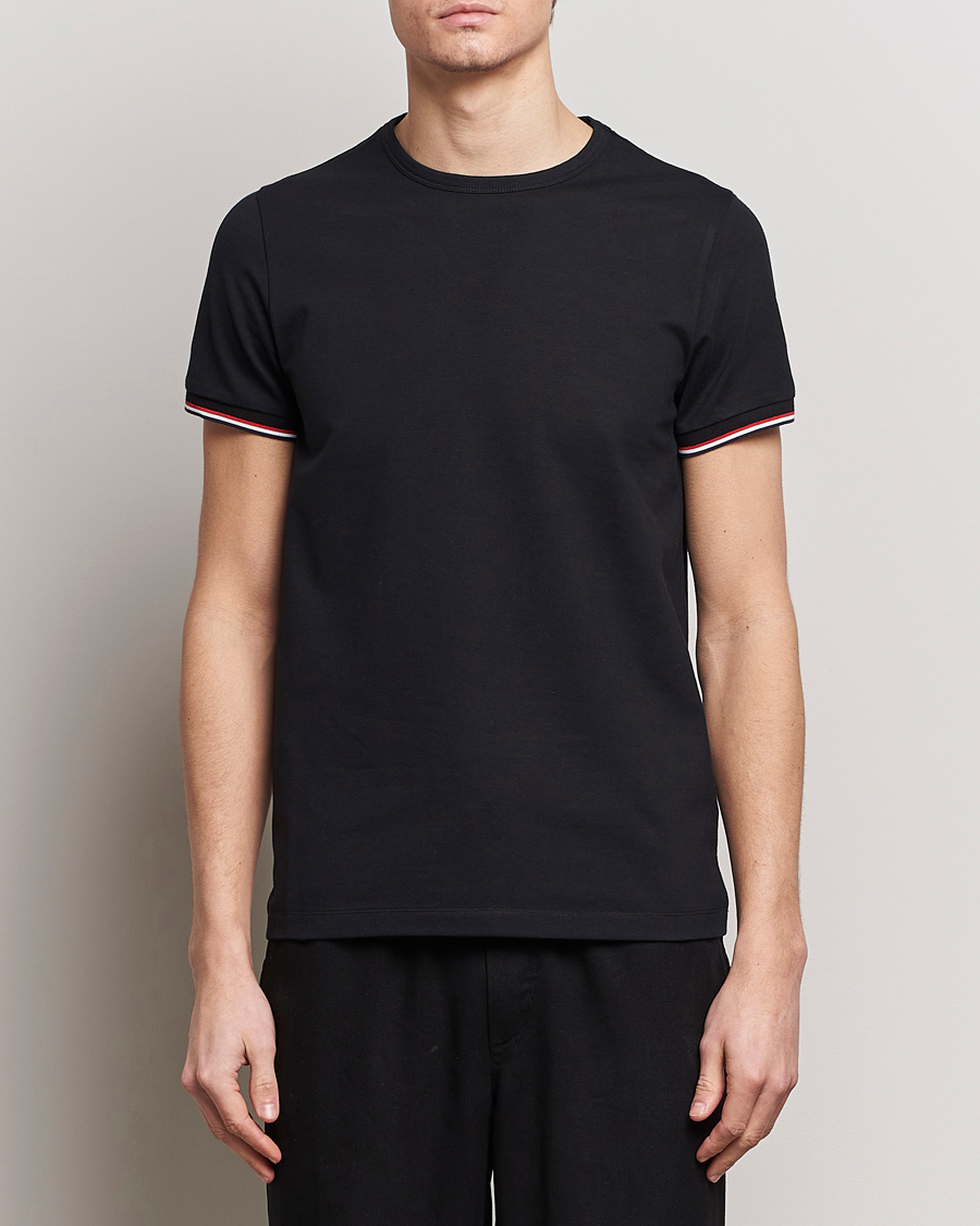 Herre | Sorte t-shirts | Moncler | Shoulder Logo T-Shirt Black