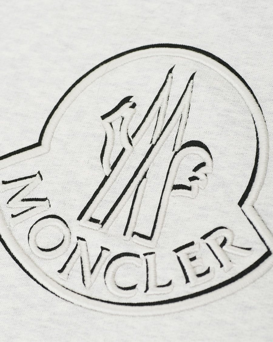 Herre | Trøjer | Moncler | Maglia Crew Neck Sweatshirt Grey