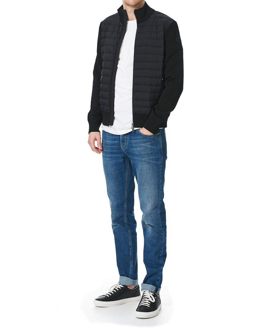 Herre | Trøjer | Moncler | Cardigan Down Hybrid Black